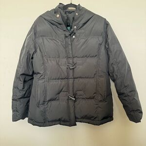 Larry Levine Charcoal Puffer Jacket